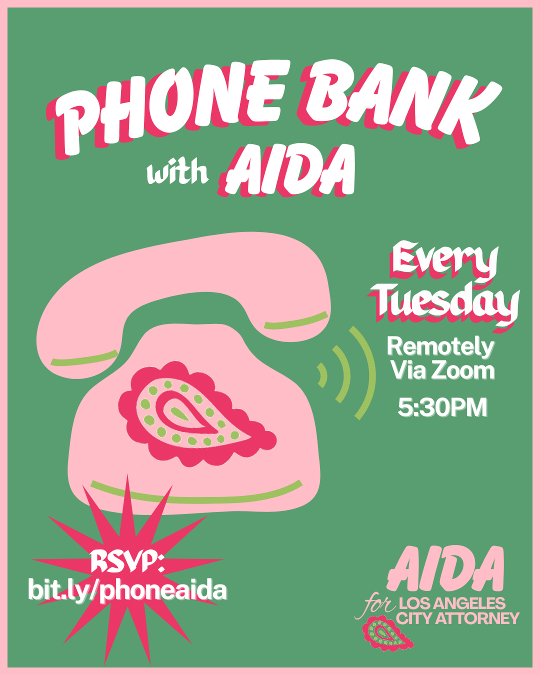 Phone Bank with Aida